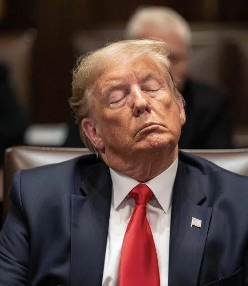 Portrait of Donald Trump, a customer.